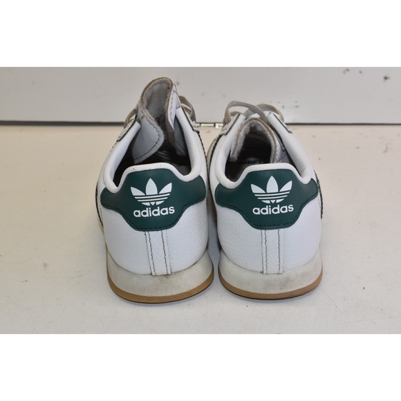 Adidas Samoa Skeakers White/Green Kids Size 9K Youth Gum Walking Shoes Leather - Picture 7 of 9